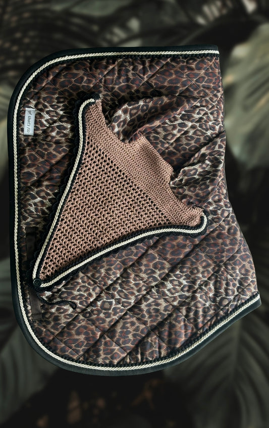 Set Sottosella e Cuffia Leopardato