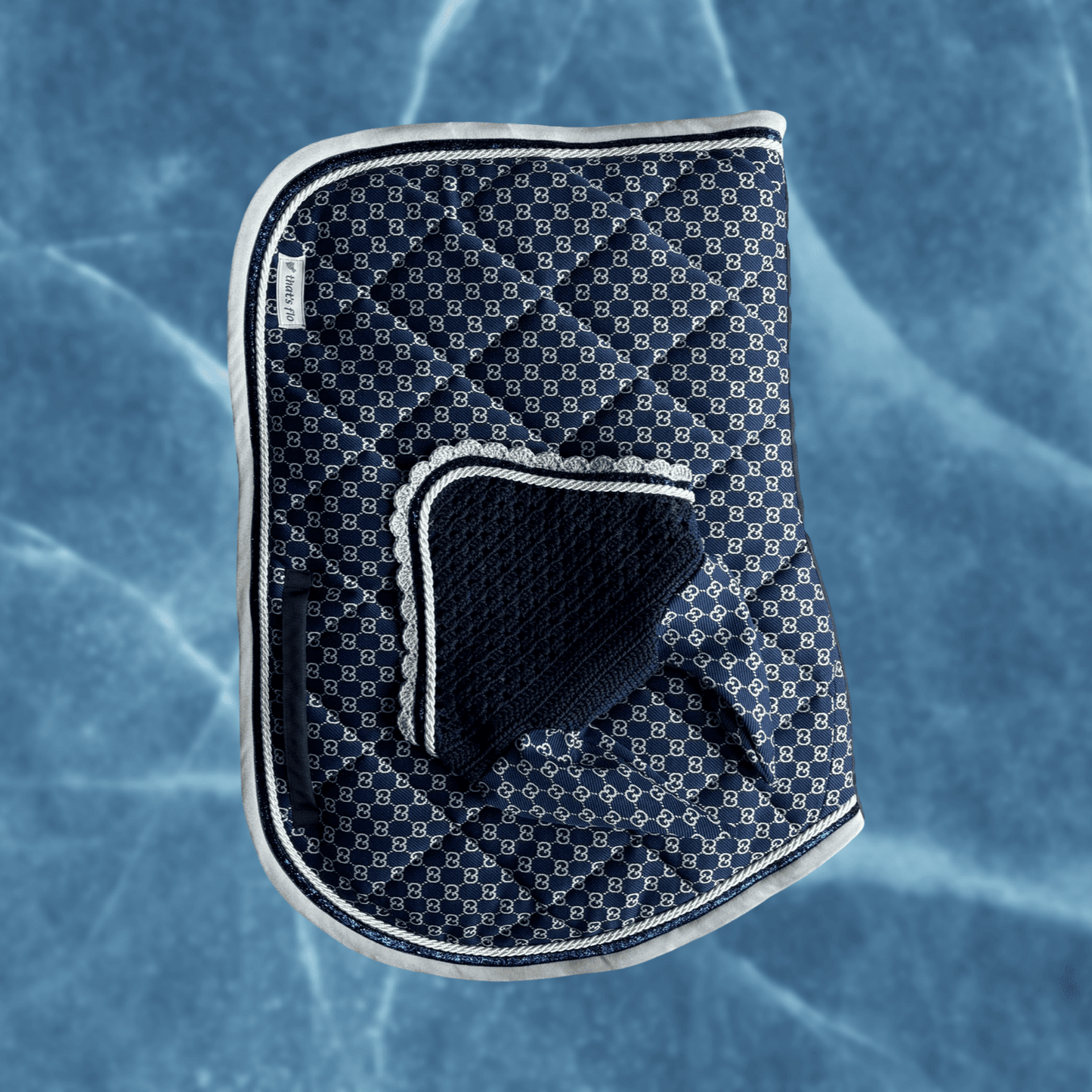 Set Sottosella e Cuffia GG Blu