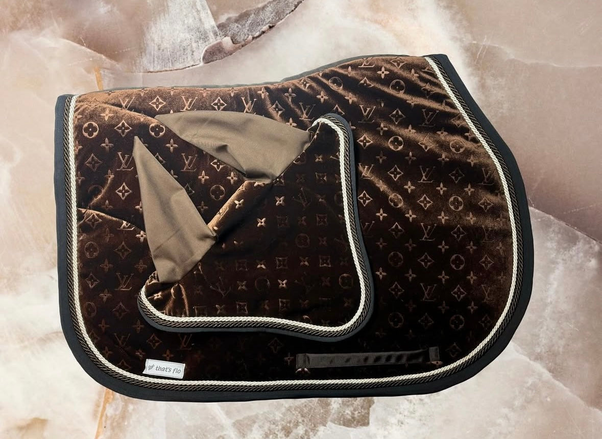 Set LV velvet Brown