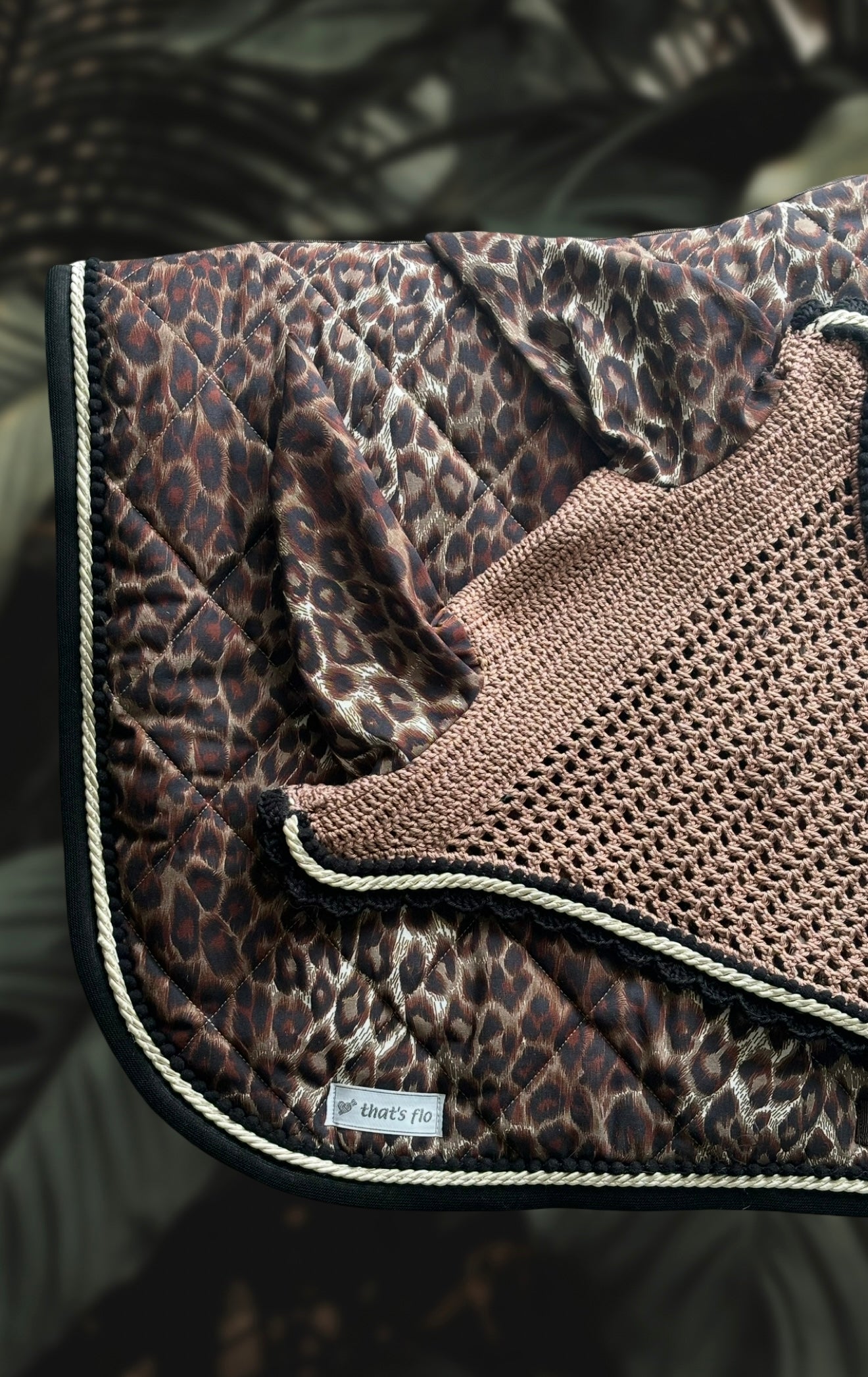 Set Sottosella e Cuffia Leopardato