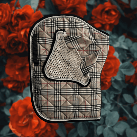 Set Sottosella e Cuffia Tartan