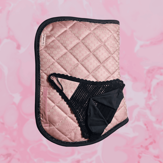Set Sottosella e cuffia GG Rosa