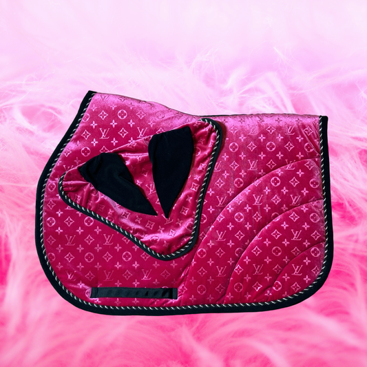 Set LV velvet Pink